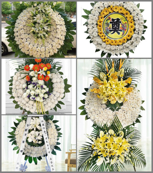 广东广州市花都区赤坭镇蓝田村花圈速递
