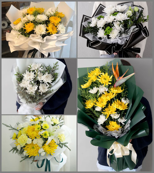 广东广州市花都区赤坭镇蓝田村白事花束代送